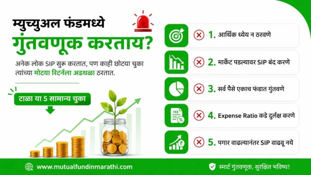 5 mutual fund mistakes to avoid in marathi 