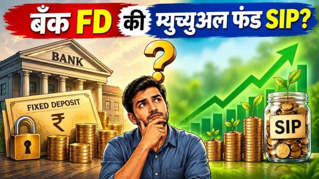 bank fd vs mutual fund sip in marathi